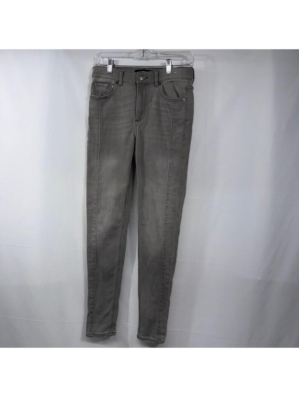 Express High Rise Ankle Legging Jeans Gray Stretch Skinny Women’s 2R